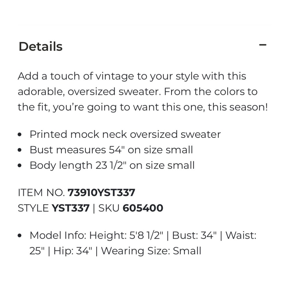 NWT Buckle POL Oversized Sweater Women Small Retro Crochet vintage look - Picture 4 of 15